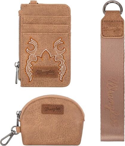 Montana West Wrangler Western RetroTote Bag for Women and Embroidered Boot Scroll Dual Pouch Wristlet in Kuwait