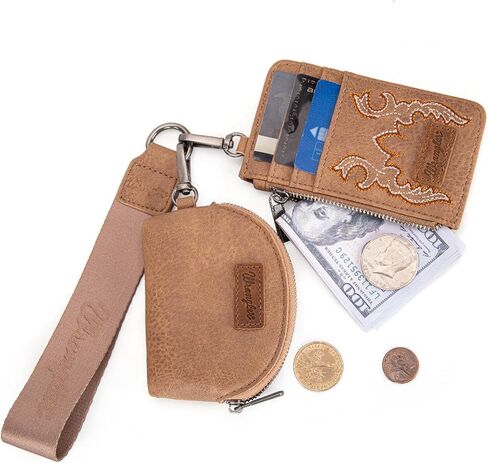 Montana West Wrangler Western RetroTote Bag for Women and Embroidered Boot Scroll Dual Pouch Wristlet in Kuwait