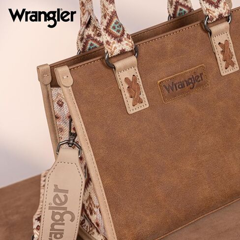Montana West Wrangler Western RetroTote Bag for Women and Embroidered Boot Scroll Dual Pouch Wristlet in Kuwait