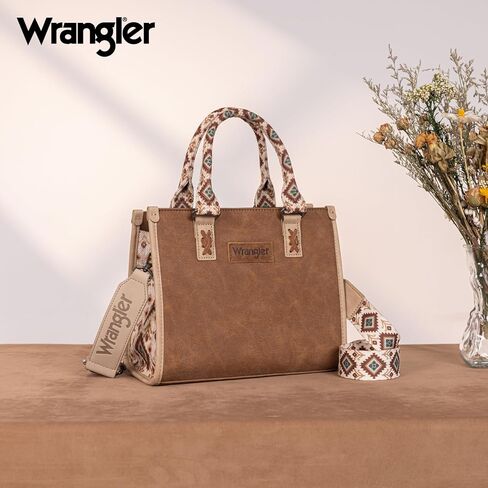 Montana West Wrangler Western RetroTote Bag for Women and Embroidered Boot Scroll Dual Pouch Wristlet in Kuwait