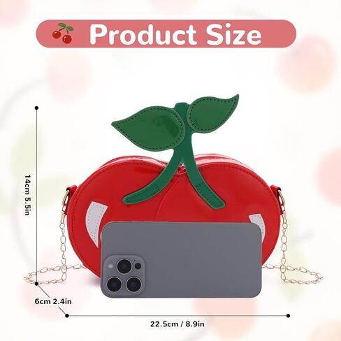 Oweisong Cherry Purse for Women Novelty Fun Shape Handbag Tote Red Cute Unique Fruit Shoulder Crossbody Bag in Kuwait