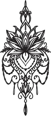 JEWLOVE Metal Mandala Wall Art – Sacred Geometry Lotus Flower Decor for Yoga Meditation Room, Spiritual Boho Home Decor (7.7x17.5 Inch) in Saudi Arabia