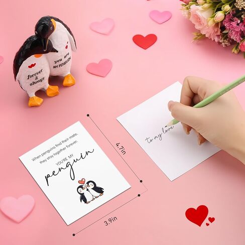 BeauGift Birthday Anniversary Wedding Gifts for Women Men, Penguin Figurine Gift for Him Her, Engagement Gifts for Couples, Home Decor Keepsake for Girlfriend Boyfriend Wife Husband in Saudi Arabia