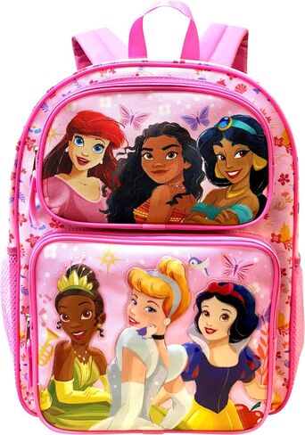 Fast Forward Kid’s Disney Licensed 16" Large School Backpacks with Multiple Pockets (Princess) in Kuwait