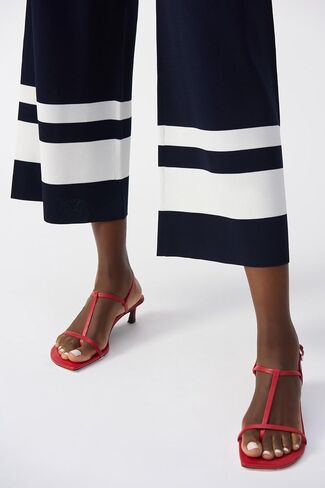 Joseph Ribkoff Women's Placement Stripe Sweater Knit Culotte in Saudi Arabia
