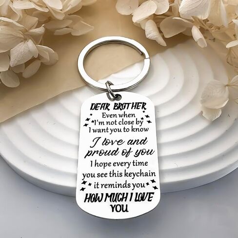 Brother Keychain - I Love You Brother Birthday & Graduation Key Chain Gifts for Him in Saudi Arabia