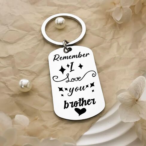 Brother Keychain - I Love You Brother Birthday & Graduation Key Chain Gifts for Him in Saudi Arabia