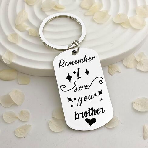 Brother Keychain - I Love You Brother Birthday & Graduation Key Chain Gifts for Him in Saudi Arabia