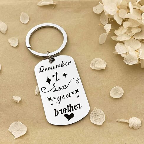 Brother Keychain - I Love You Brother Birthday & Graduation Key Chain Gifts for Him in Saudi Arabia