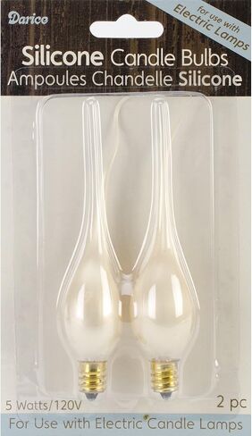 Darice 6201-85 2-Piece Silicone Bulbs, Pearlized Gold Finish in Kuwait