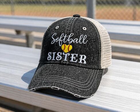Cocomo Soul Womens Girls Softball Sister Messy BUN HIGH Ponytail Hat 323 Dark Grey in Kuwait