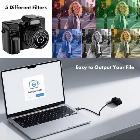 Mini keychian Camera, 1080P Retro Digital Camera, Tiny Size Video Recording with 32GB Cards, Pocket Micro Camare for Travel, Recording Life (Black) in Kuwait