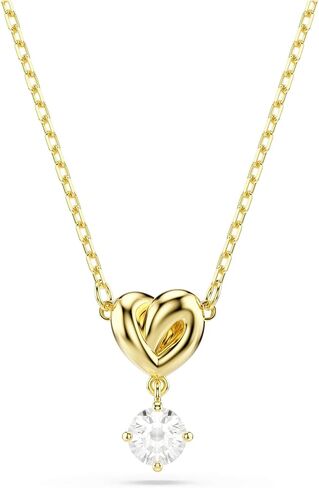 Swarovski Lifelong pendant, Round cut, Heart, White, Gold-tSwarovski One plated in Kuwait