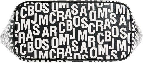 Marc Jacobs Large Trademarc Top Zip Tote Shoulder Bag (Black White) in Kuwait