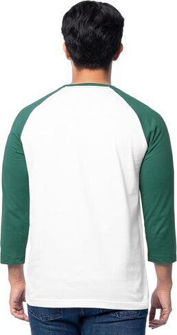 Fruit of The Loom Men's Raglan 3/4 Sleeve Colorblock T-Shirt in Kuwait