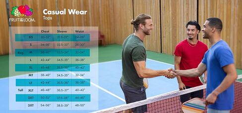 Fruit of The Loom Men's Raglan 3/4 Sleeve Colorblock T-Shirt in Kuwait