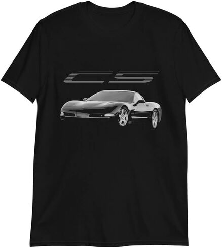 C5 Car Art Graphic Tee 5th Gen Vette car Club Custom T-Shirt in Kuwait