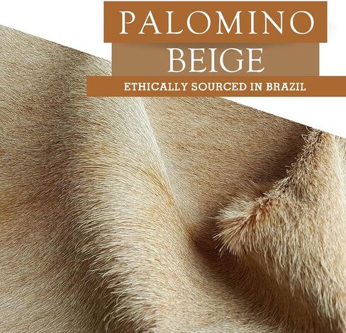 Sunshine Cowhides – Genuine Cow Hide Rug for Living Room, Bedroom, Office, Nursery, & Western Décor – Animal Skin, & Unique Cow Print Carpet – Palomino Beige, Extra Large 6x7-8 ft in Saudi Arabia