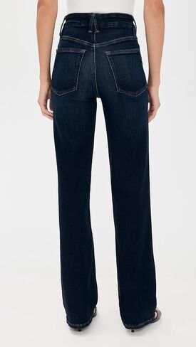 Good American Women's Soft Tech Good True Straight Jeans, indigo572, 16 in Saudi Arabia