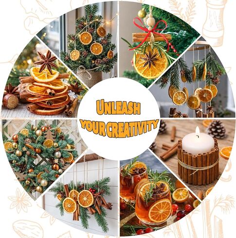80 Pcs Simmering Potpourri, 8.5 oz Stovetop Simmer Pot Kit - Dried Orange Slices, Cinnamon, Star Anise, Christmas Deco, House Warming, Gift Basket, DIY, Thanksgiving in Saudi Arabia