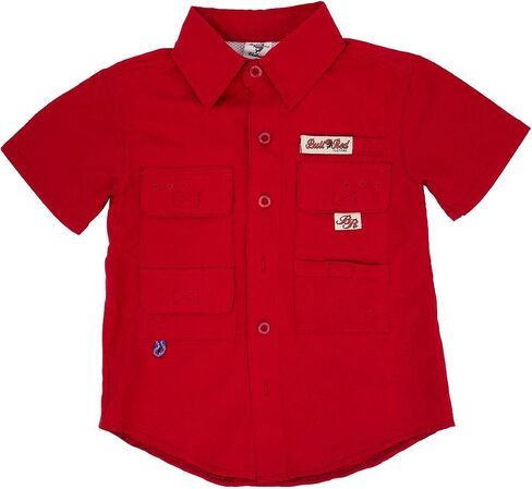 Bull Red Toddlers PFG Vented Fishing Shirt Button Up in Saudi Arabia