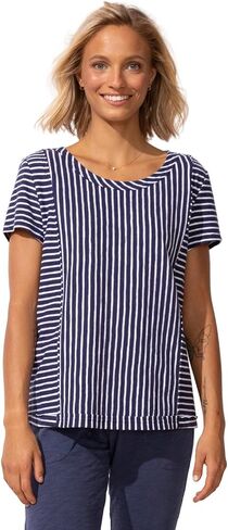 Escape by Habitat Women's San Barb Stripe Seamed Tee - 23543 in Saudi Arabia
