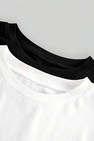 Women's Multi Pack Long Sleeve Crew Neck T Shirt, Slim Fit Basic Knit Tops Solid Tee in Saudi Arabia