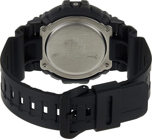Casio Mud Resistant Stainless Steel Quartz Watch with Resin Strap, Black, 27.6 (Model: TRT-110H-1AVCF), Standard in Kuwait