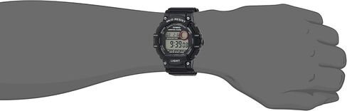 Casio Mud Resistant Stainless Steel Quartz Watch with Resin Strap, Black, 27.6 (Model: TRT-110H-1AVCF), Standard in Kuwait