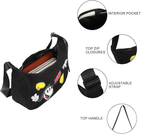 Disney Mickey Mouse Parts Crescent Women's Handbag in Kuwait