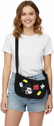 Disney Mickey Mouse Parts Crescent Women's Handbag in Kuwait