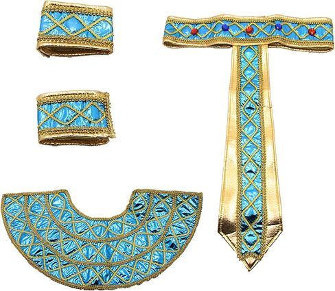 Egyptian Costume Accessories For Men Egyptian Pharaoh Headpiece Wristbands Egyptian Collar Halloween Party Decoration in Saudi Arabia