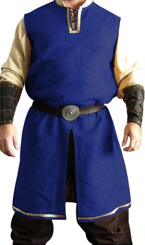 SUNLEXA Medieval Knight Viking Tunic Men's Costumes Surcoat Tabard for Halloween Costumes Cosplay Renaissance Costume (S-6XL) in Saudi Arabia