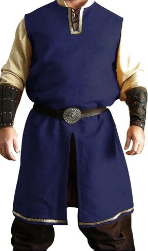 SUNLEXA Medieval Knight Viking Tunic Men's Costumes Surcoat Tabard for Halloween Costumes Cosplay Renaissance Costume (S-6XL) in Saudi Arabia