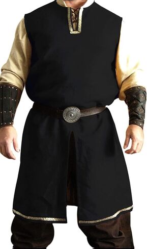 SUNLEXA Medieval Knight Viking Tunic Men's Costumes Surcoat Tabard for Halloween Costumes Cosplay Renaissance Costume (S-6XL) in Saudi Arabia