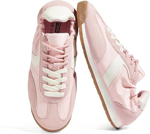 LUCKY STEP Women's Casual Fashion Sneakers - Non Slip Retro Comfortable Athletic Shoes - Lightweight Trendy Walking Sneaker in Kuwait
