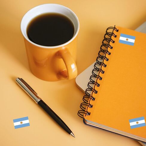 500 Pcs Argentine Flag Stickers Argentina National Day Decorations Birthday Party Favors Sports Events Patriotic Festival Supplies Decor Miami Blue White Label Sticker in Saudi Arabia