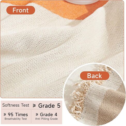 VClife Boho Couch Cover, Washable Sofa Cover for Dog, Caramel, 71 x 134 in | Modern Geometric Couch Cover, Washable Sofa Covers for 3 Cushion Couch Sofa, Throw Covers for Couches, Sectional Slip Cover in Saudi Arabia
