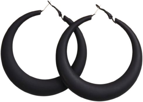 Colorful Matte Hoop Earrings 80s 90s Neon Dangle Earring Large Round Earring Y2k Jewelry in Saudi Arabia