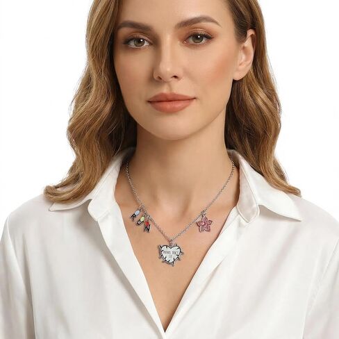 Friends Don't Lie Necklace for Women Stranger Stuff Demogorgon Friendship Jewelry for Birthday Party Gift in Saudi Arabia