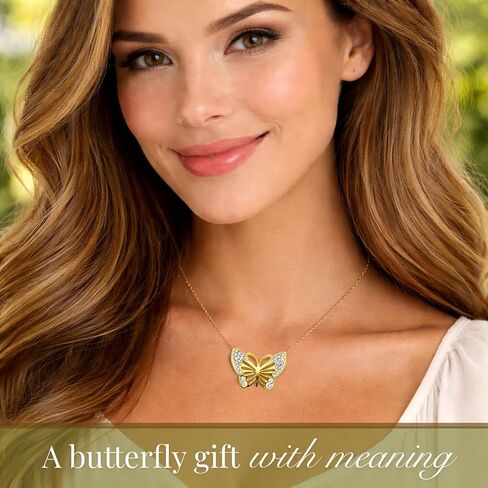 Butterfly Necklace For Women, Gold Butterfly Necklaces For Women, Butterfly Necklace Gold, Butterfly Gifts, Next Chapter Gifts, New Beginnings Gift, Waterproof Tarnish Proof, 18K GOLD PLATED in Kuwait