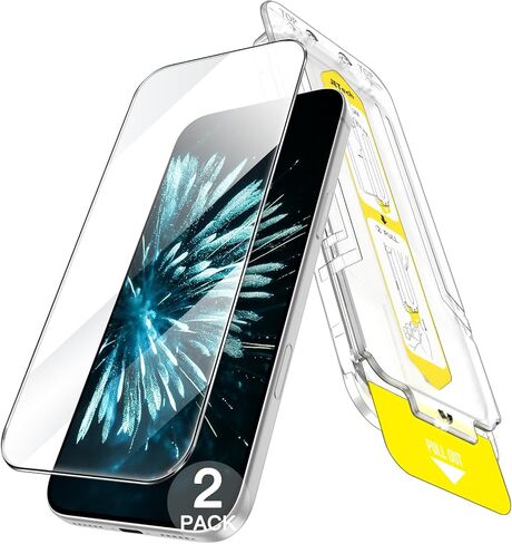 JETech Screen Protector for iPhone 17 Pro Max 6.9-Inch, 10-Second Super Easy Installation Kit with One-Step Alignment Tray, Anti-Fingerprint Tempered Glass Film, Case-Friendly, HD Clear, 2-Pack in Saudi Arabia