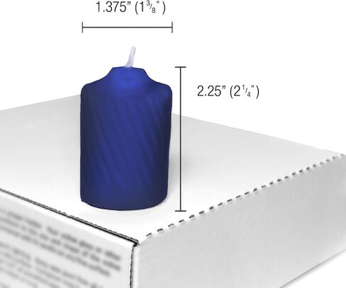 Patriot Blue Heather Scented Votive Candles - 15 Hour Long Burn Time - Textured Finish - Box of 20 in Saudi Arabia