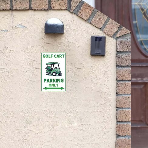 Golf Cart Decor Vintage Golf Cart Parking Only Tin Sign Retro Golf Decor Plaque Gifts For Golf Lovers Garage Man Cave 8x12 Inch in Saudi Arabia