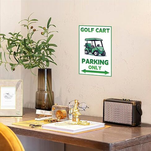 Golf Cart Decor Vintage Golf Cart Parking Only Tin Sign Retro Golf Decor Plaque Gifts For Golf Lovers Garage Man Cave 8x12 Inch in Saudi Arabia