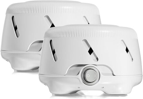 Yogasleep Dohm Uno Sound Machine 2 Pack (White) - Fan-Based White Noise for Adults & Baby - Noise Cancelling for Office Privacy - Adjustable Tone Settings for Better Sleep - Assembled in USA in Kuwait