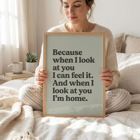 Personalized Quote Wall Art Print Framed – Custom Text Typography Poster – Choose Font & Color – Minimalist Modern Home Decor – Gift Ready in Saudi Arabia