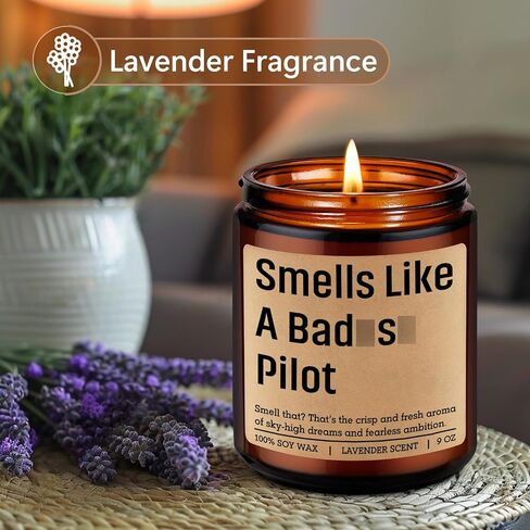 LEADO Aviator Candle, Pilot Gifts for Men, Women - Airplane, Aviation Gifts for Pilots - Cool Fathers Day, Birthday, Graduation Presents for Aviator Friend, Dad, Son, Husband - Funny Aviation Decor in Saudi Arabia