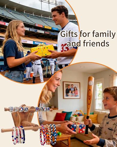 Yigney Baseball or Softball Necklace Organizer Wooden Holder, Championship Ring Display Holder, Softball Ring, Sports Ring Jewelry Towers, Wall-mounted Display Gifts for Baseball Softball fans in Saudi Arabia