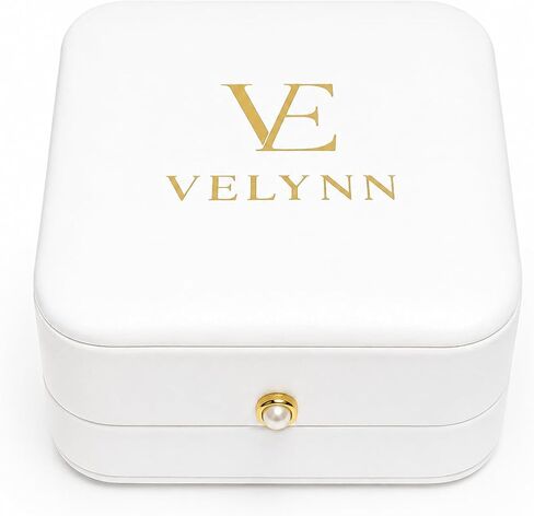 VELYNN Velvet Jewelry Box for Rings & Necklaces – Luxury Gift Box for Engagement, Proposal & Travel Jewelry Organizer in Saudi Arabia